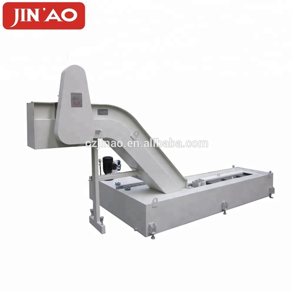 China CNC Chain Type Hinged Belt Copper Scrap swarf Chip Conveyor