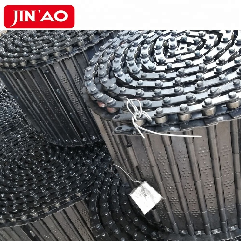 Steel or stainless steel scraps chip conveyor chain belt