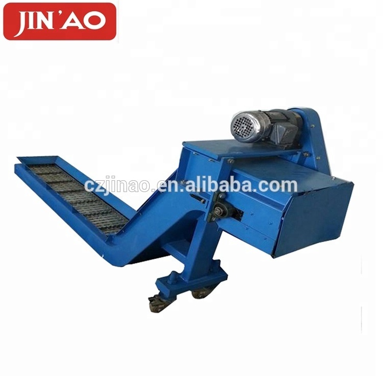 China CNC Chain Type Hinged Belt Copper Scrap swarf Chip Conveyor