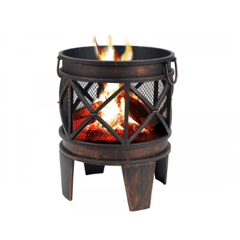 Hot Sale Round Outdoor Bbq Grill Wood Burning Fire Pit For Backyard Garden Patio