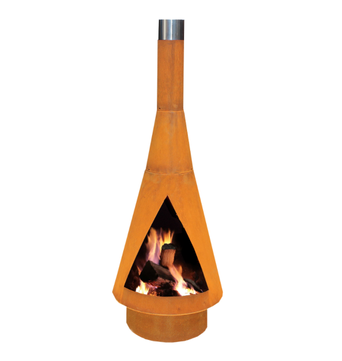 Fashion Outdoor Wood Burning Fire Pit Chimney For Garden Patio Backyard Camping