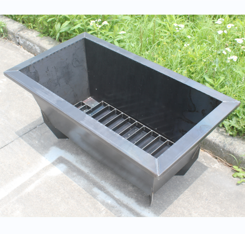 High Quality Square rectangle Outdoor Steel Fire Bowl Wood Burning Fire Pits For Garden Backyard Patio