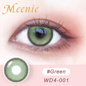 Sunnylens green tea colored contact lenses eye contacts cosmetic lens lentes de contacto de color soflen size 14.5mm