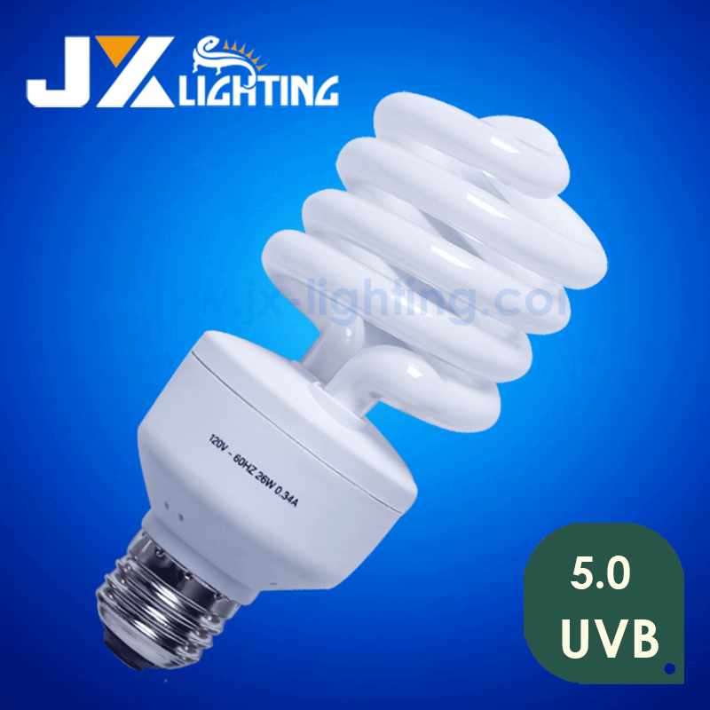 26 Watt Full Full Spectrum Compact Fluorescent reptile uvb Bulb, UVB 5.0 10.0 15.0