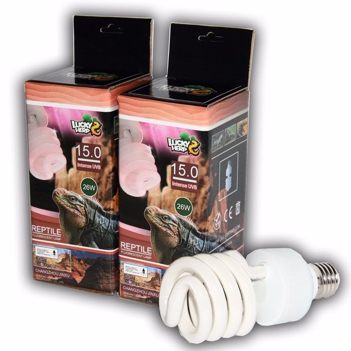 26 Watt Full Full Spectrum Compact Fluorescent reptile uvb Bulb, UVB 5.0 10.0 15.0