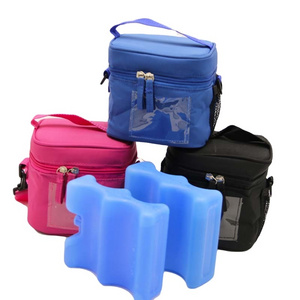 JISILL Plastic Hard Wave Ice Brick Can Shaped Ice Pack Cooler For Lunch Bag Ice Bags Frezzer Cooling Pack