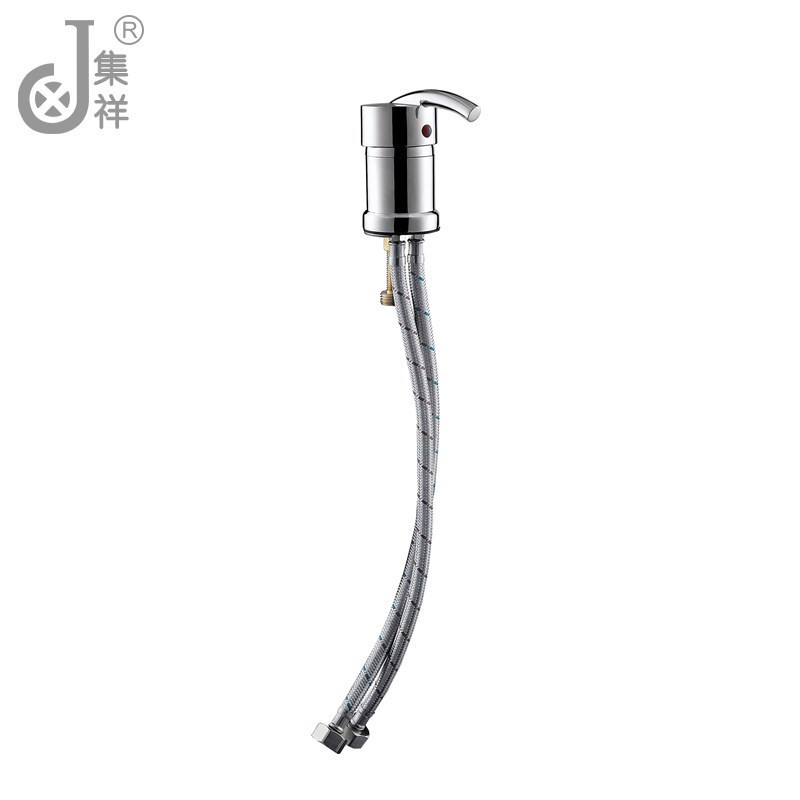 Professional Beauty Salon Shampoo Basin Faucet Metal CLASSIC Sliver Modern Polished Hot Cold Water Basin Faucets 2 Handle CN;GUA