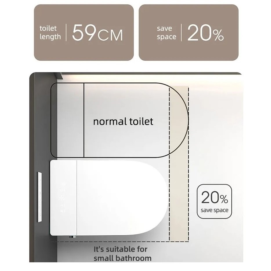 Wall mounted porcelain wc sanitary ware intelligent inodoro toilet commode bathroom ceramic automatic hanging smart toilet bowl