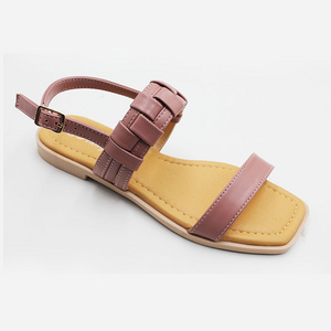 Women's Sandals 2023 Summer New Flat Bottomed Women's Shoes Buckle Open Toe Casual Sandals African women's shoes Togo Mali