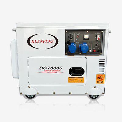 6kva 6kw silent stirling engine diesel generator DG7800S for emergency power supply