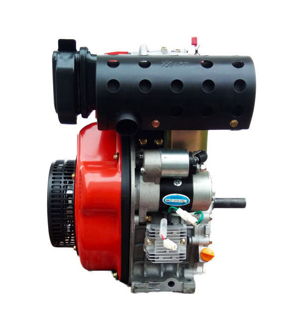 High quality China 4HP 5HP 10HP 12HP single cylinder 4 stroke air-cooled small diesel engine with electric start motor