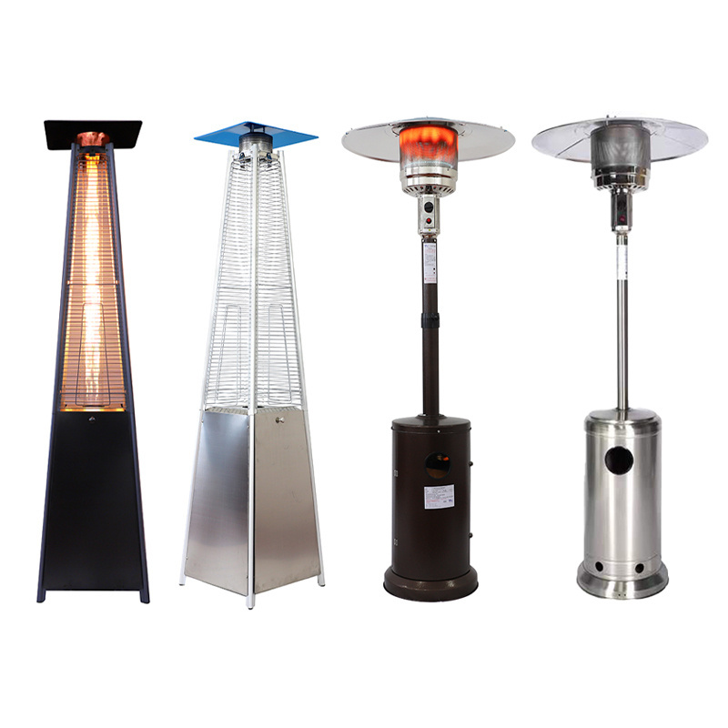 New Cps Mushroom Chimnea Small Hanging Infrared Quartz Proane Umbrella Restaurant Outdoor Patio Heater Gas With Led Panel