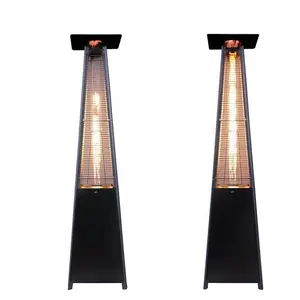 Hot Sales Outdoor Vertical Pyramid Heater Fire Glass Tube Outdoor Gas Pyramid Heater