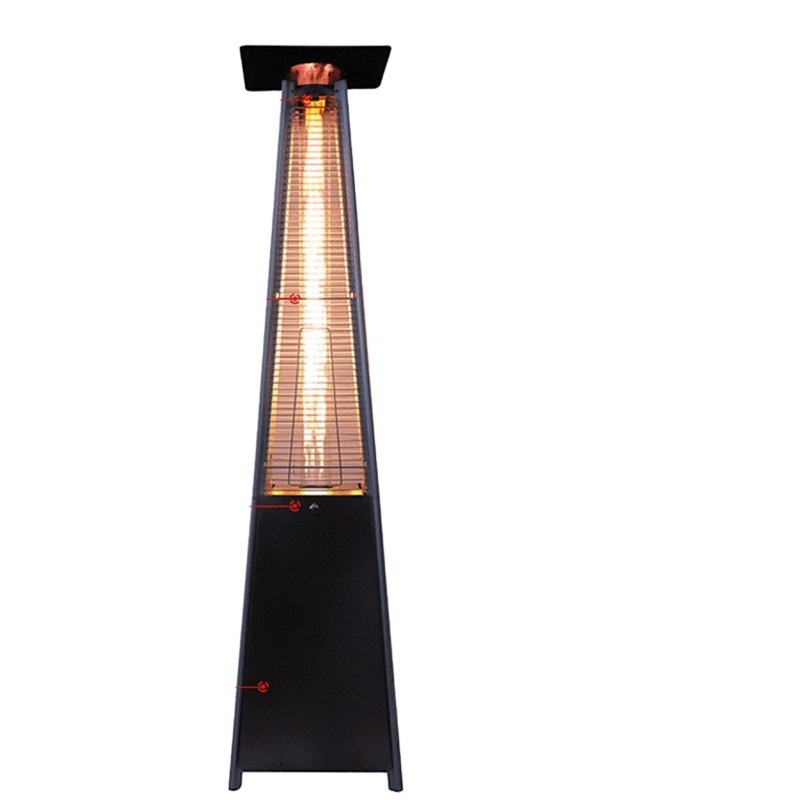 Hot Sales Outdoor Vertical Pyramid Heater Fire Glass Tube Outdoor Gas Pyramid Heater