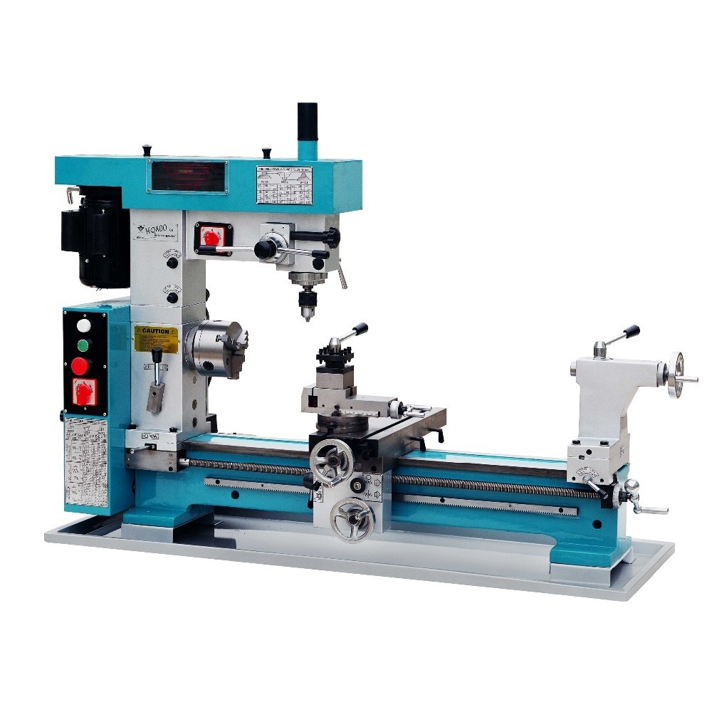 3 In 1 Mill Drill Combo HQ800 cnc milling machine combo lathe  car rim making machine