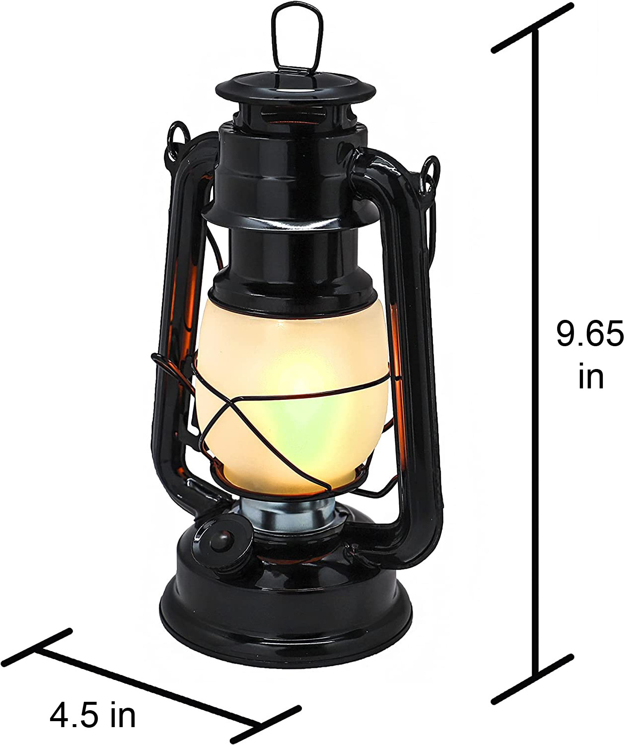 Battery Powered Outdoor Christmas Decorative 2 Modes Flickering Flame Effect Lantern Led Camping Light