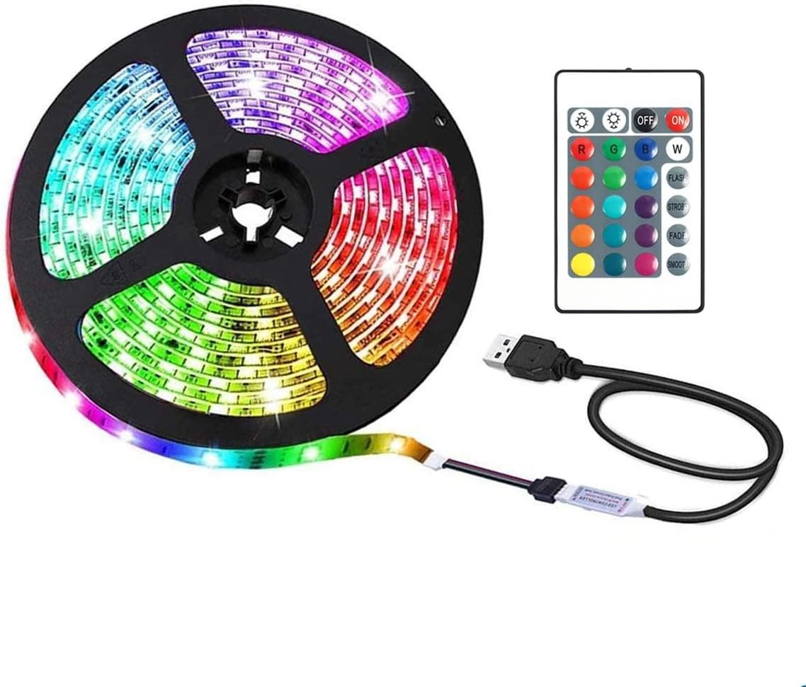 Smart RGB LED Strip Light SMD5050 12v 24v High Quality Strip Light with Remote Control Indoor Living Room Decorative Lighting