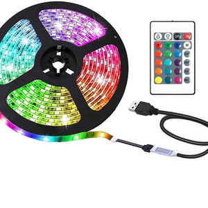 Smart RGB LED Strip Light SMD5050 12v 24v High Quality Strip Light with Remote Control Indoor Living Room Decorative Lighting