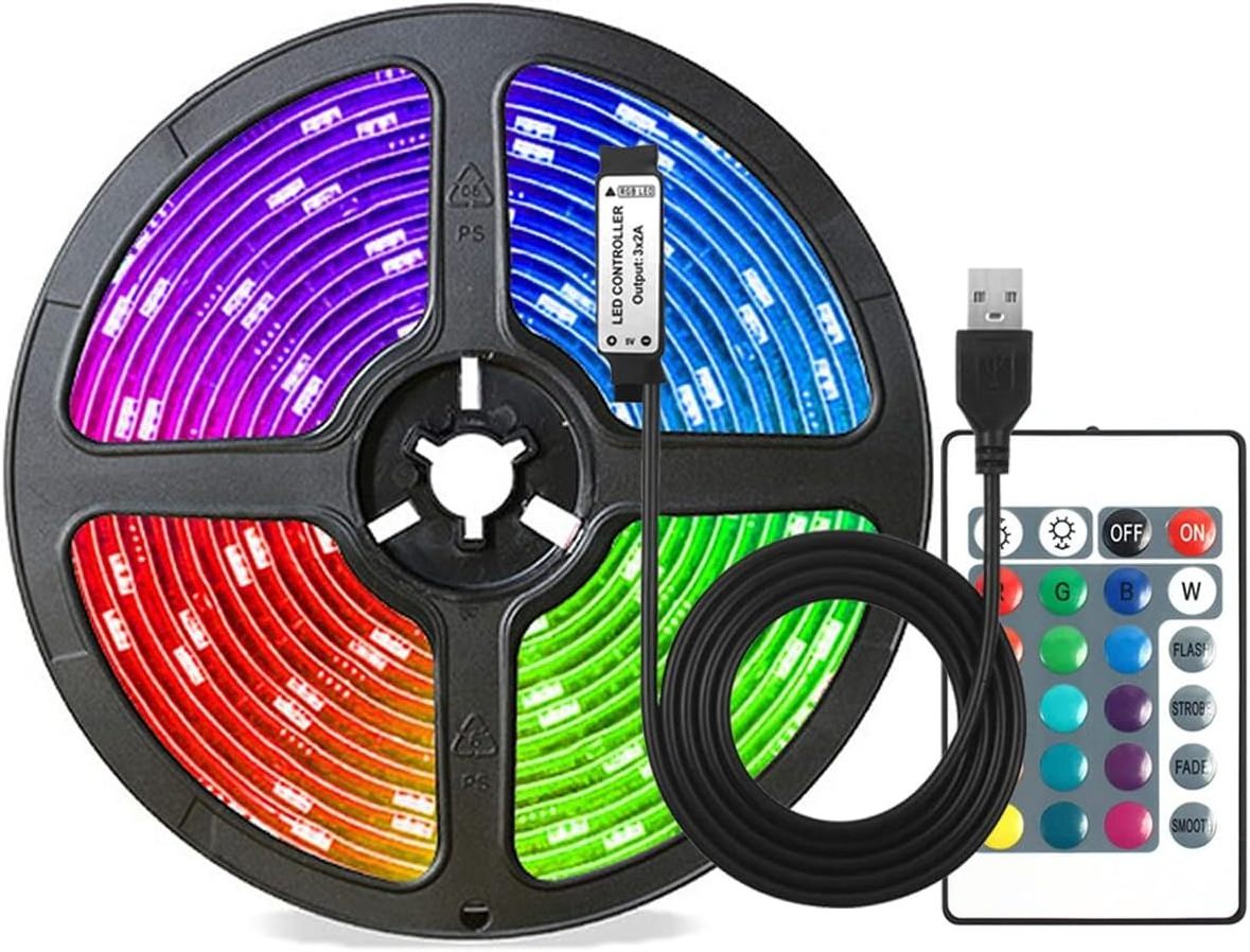 Smart RGB LED Strip Light SMD5050 12v 24v High Quality Strip Light with Remote Control Indoor Living Room Decorative Lighting