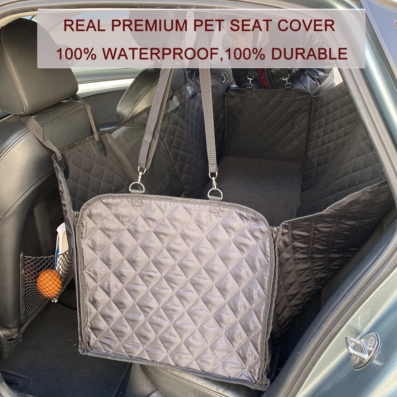 Hot selling product quilted pet hammock back seat for car ,pet seat cover Car Seat Cover Protector for dogs