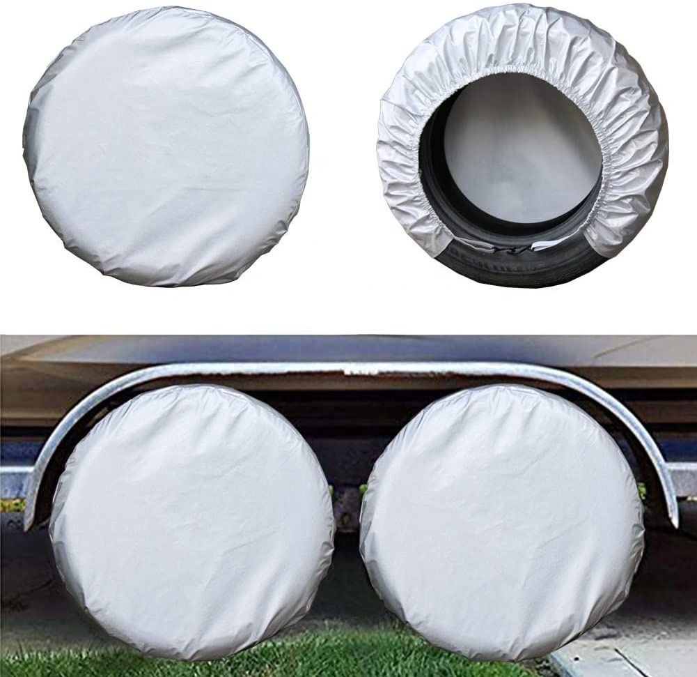 Tire Covers for RV Wheel (4 Pack),Rv Tire Covers Set of 4, Travel Trailer Camper Truck SUV Motorhome Waterproof Wheel Cover