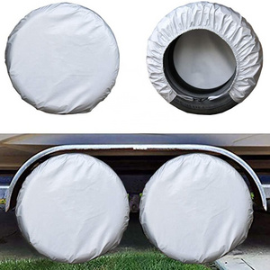 Tire Covers for RV Wheel (4 Pack),Rv Tire Covers Set of 4, Travel Trailer Camper Truck SUV Motorhome Waterproof Wheel Cover