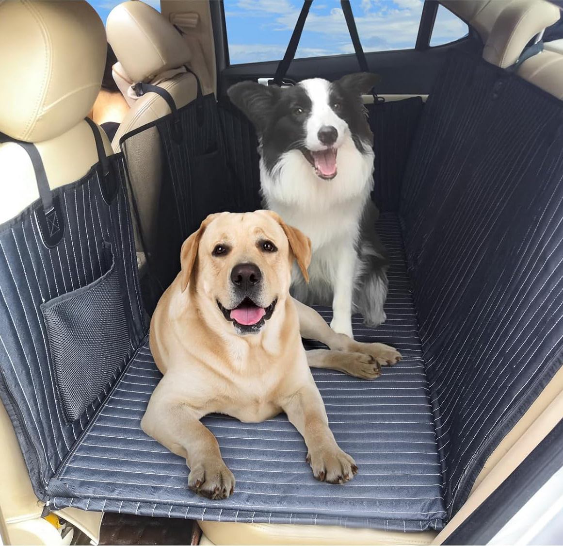 Change your Expression of Made in China Dog Car Seat Cover with Hard Bottom, Car Back Seat Extender for Dogs, Dog Hammock