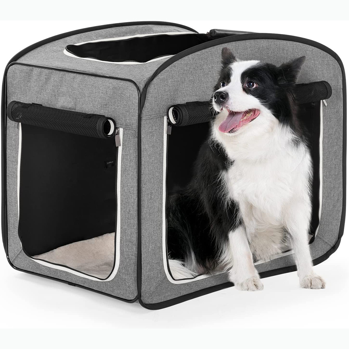 A little expensive but Really Premium Collapsible Dog Travel Crate ,Portable Pop Up Dog Crate