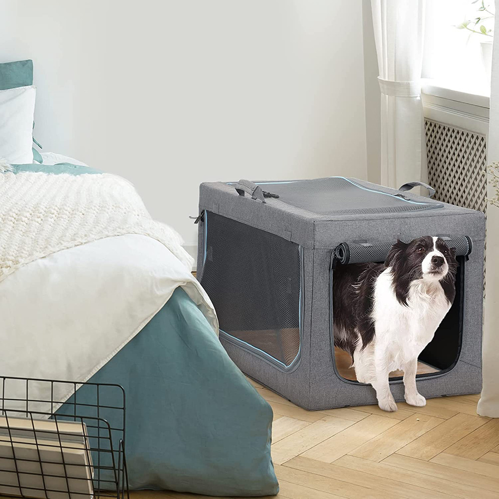 2023 New Style Soft-Sided Folding Soft Dog Travel Crate Kennel