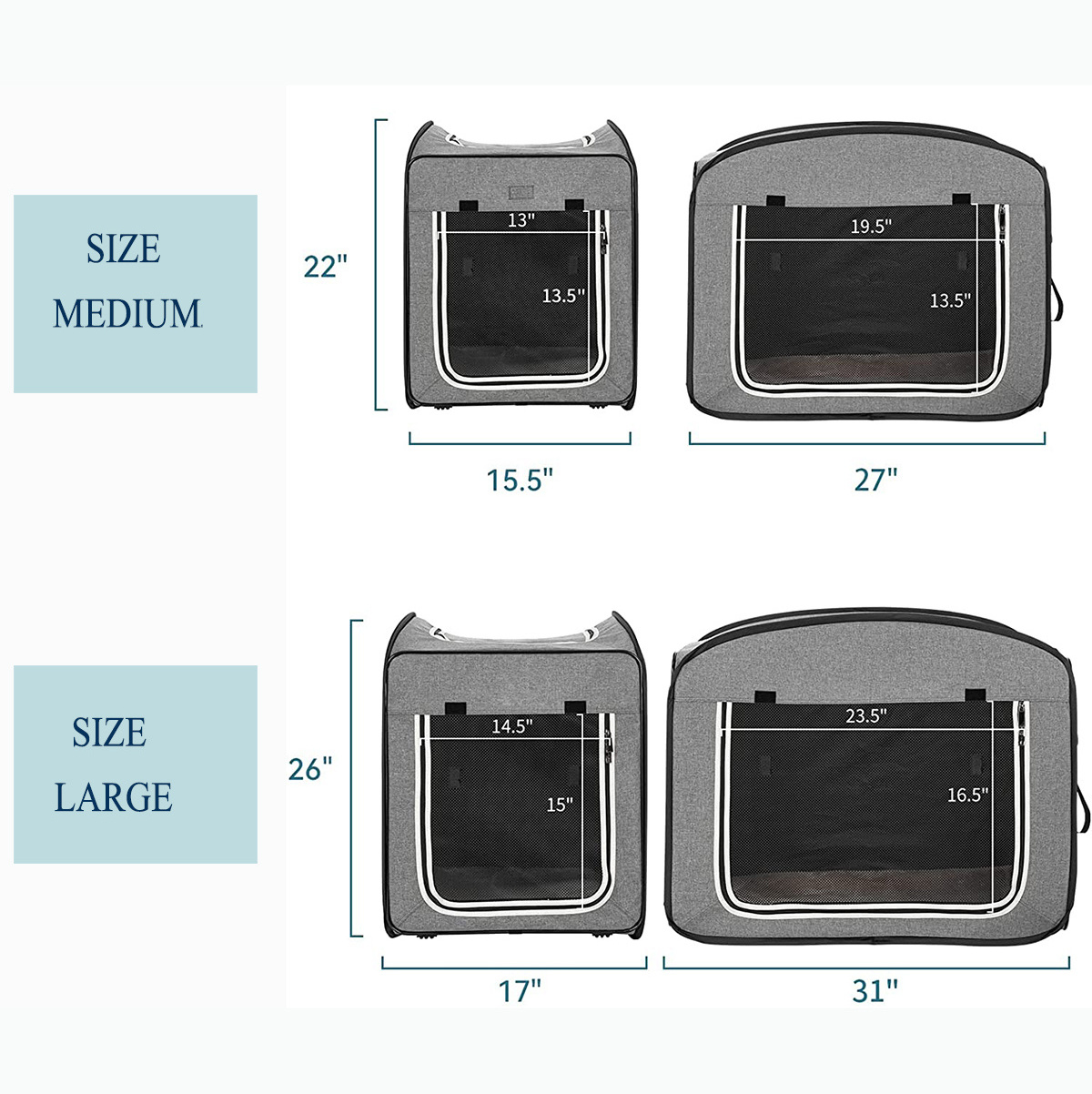 A little expensive but Really Premium Collapsible Dog Travel Crate ,Portable Pop Up Dog Crate