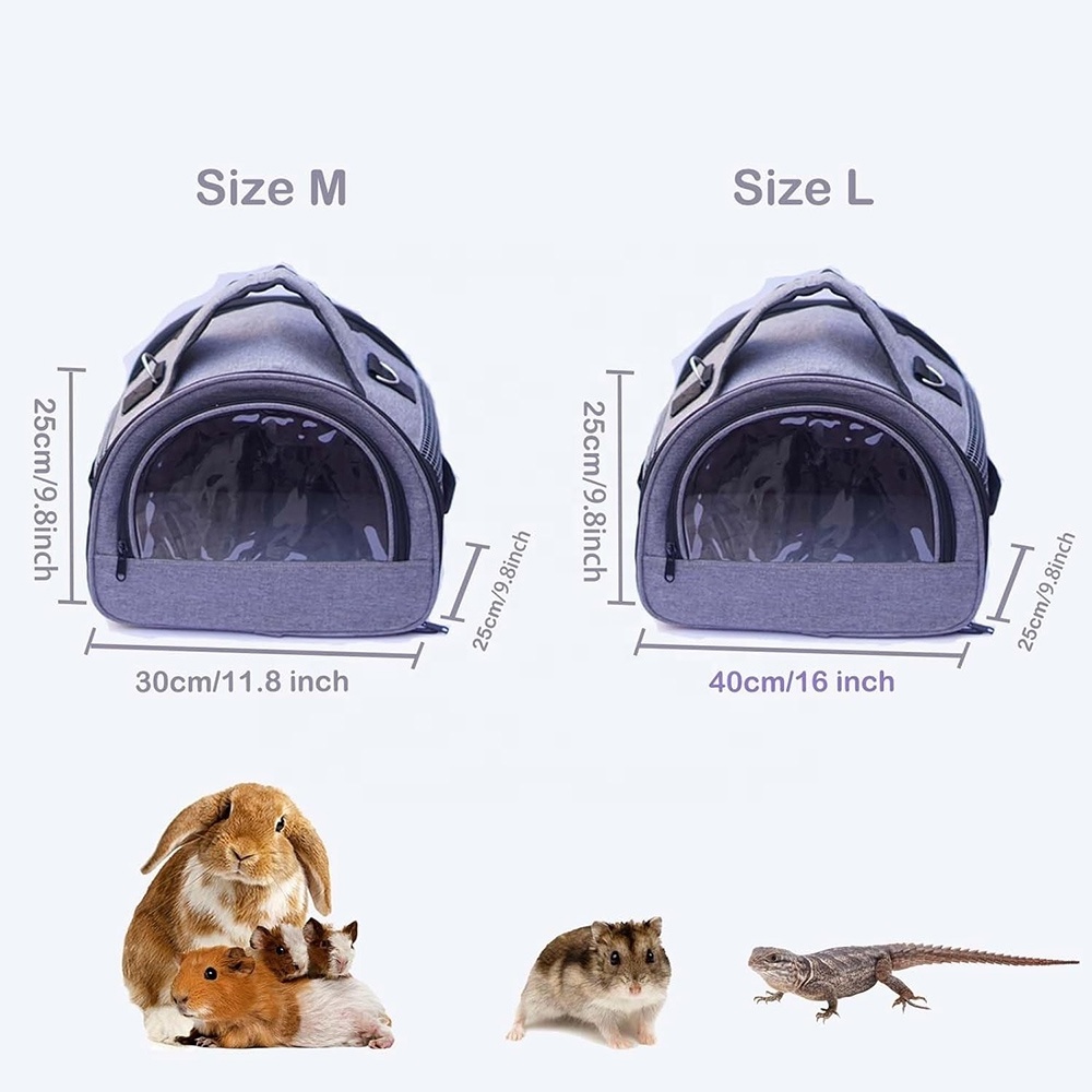 MOQ 300pcs Portable Small Animals Hedgehog Hamster Carrier Bag Case Small Guinea Pig carrier