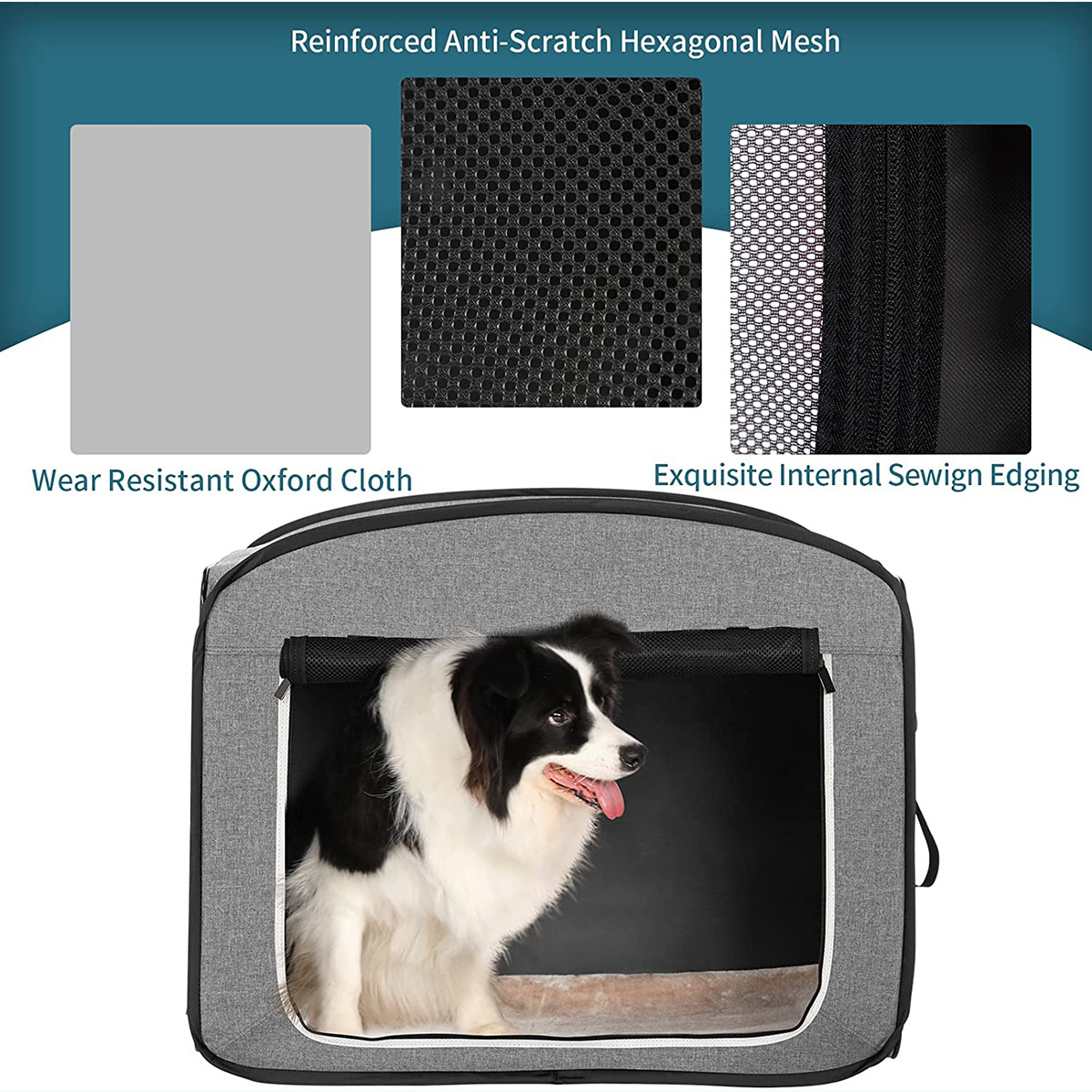 A little expensive but Really Premium Collapsible Dog Travel Crate ,Portable Pop Up Dog Crate