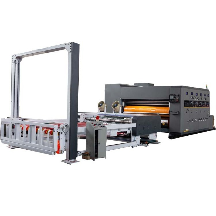 Carton Box Packing Corrugated Cardboard Rotary Die Cutting Machine flexo printing pizza box machine