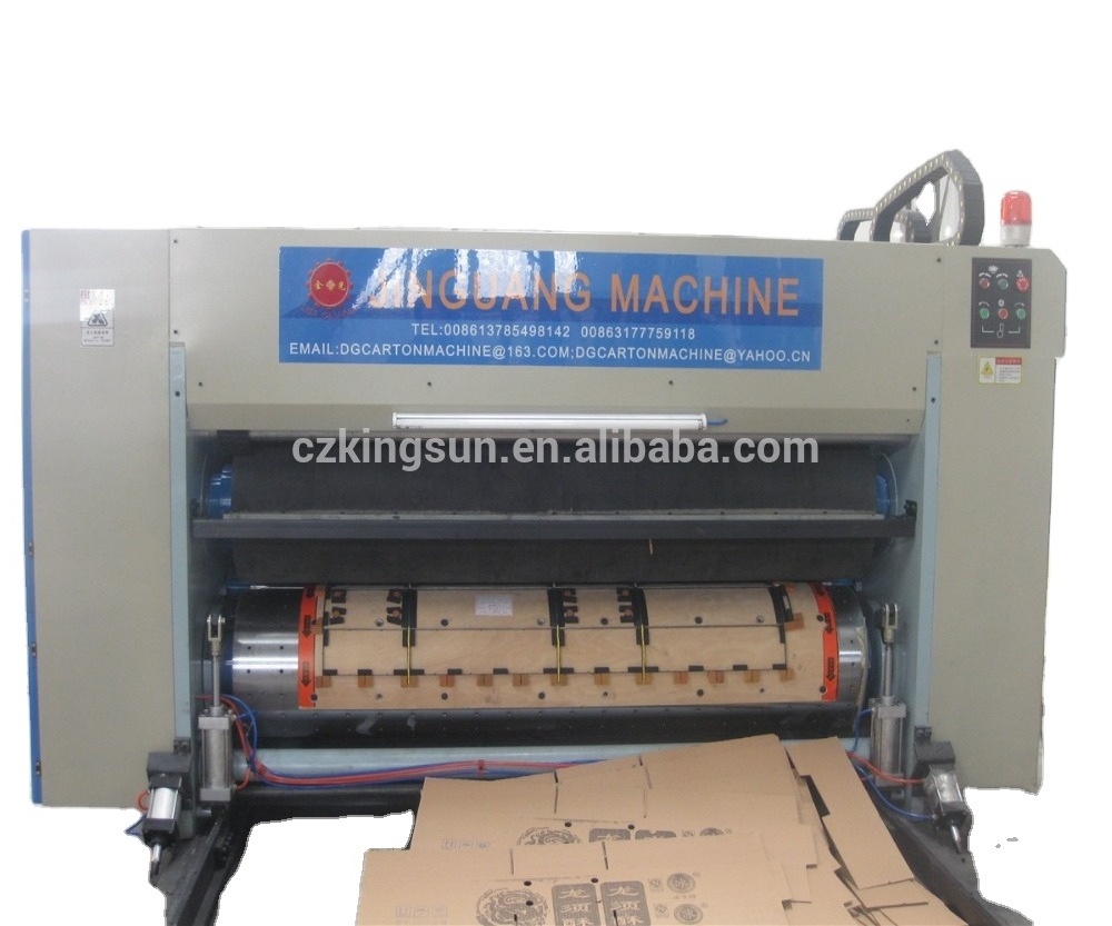 Carton Box Packing Corrugated Cardboard Rotary Die Cutting Machine flexo printing pizza box machine