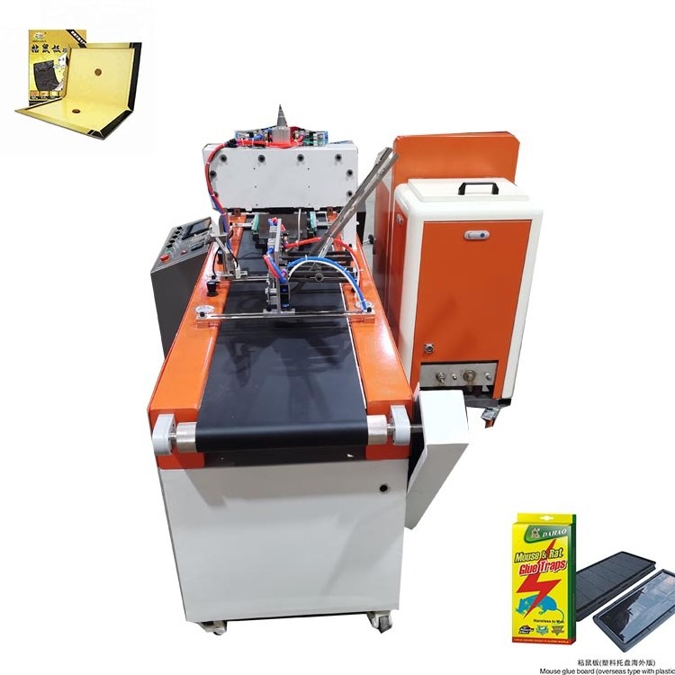 Rat glue trap making machine, Mouse glue trap production equipment,Rat glue trap manufacturing machine