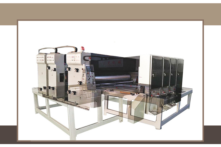 Carton Box Packing Corrugated Cardboard Rotary Die Cutting Machine flexo printing pizza box machine