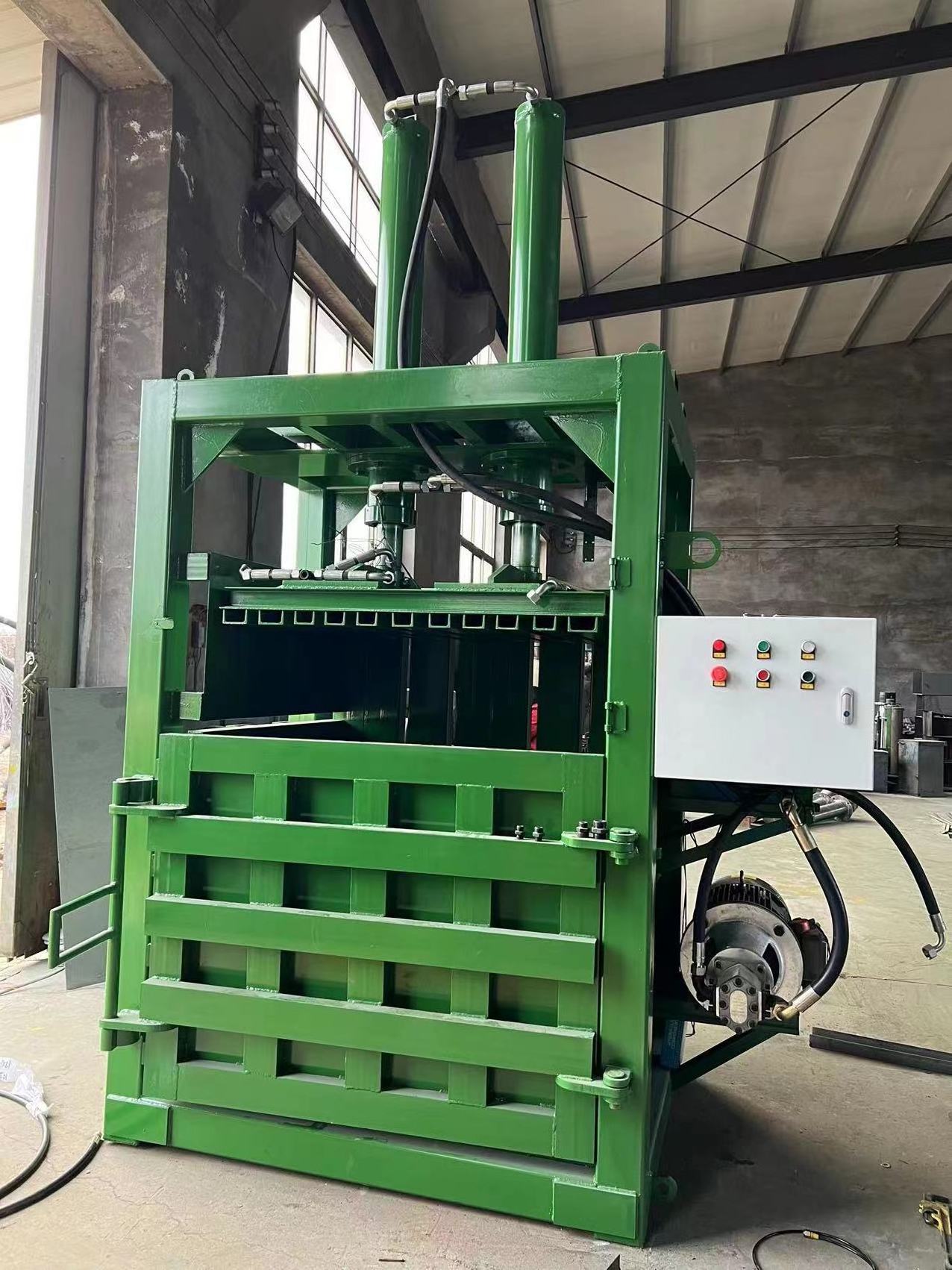 Vertical Hydraulic waste compactor Cardboard Box carton papers pressing Baling Press Waste Paper machine