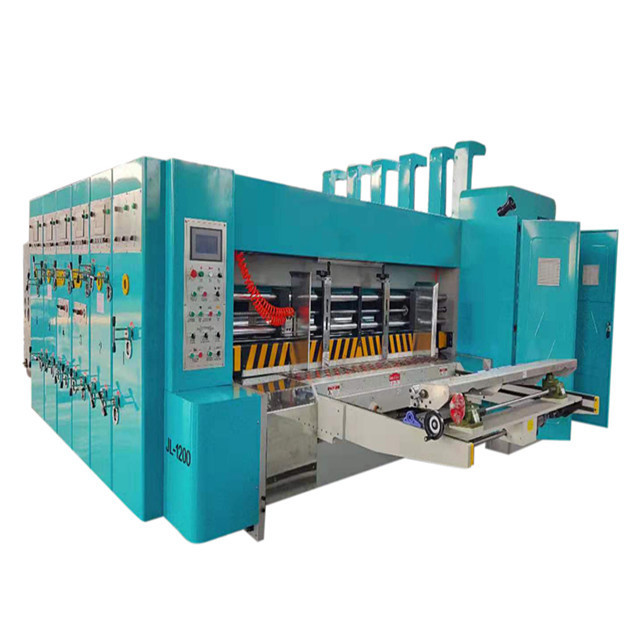 Carton Box Packing Corrugated Cardboard Rotary Die Cutting Machine flexo printing pizza box machine