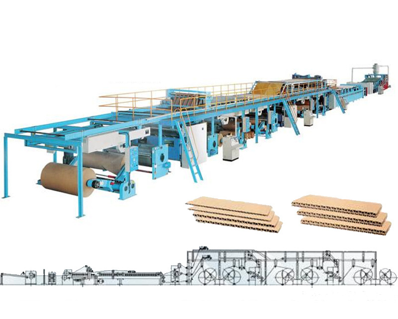 Automatic 3 5 7 corrugated cardboard making line/corrugated machine/carton box manufacturing plant