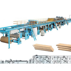 Automatic 3 5 7 corrugated cardboard making line/corrugated machine/carton box manufacturing plant