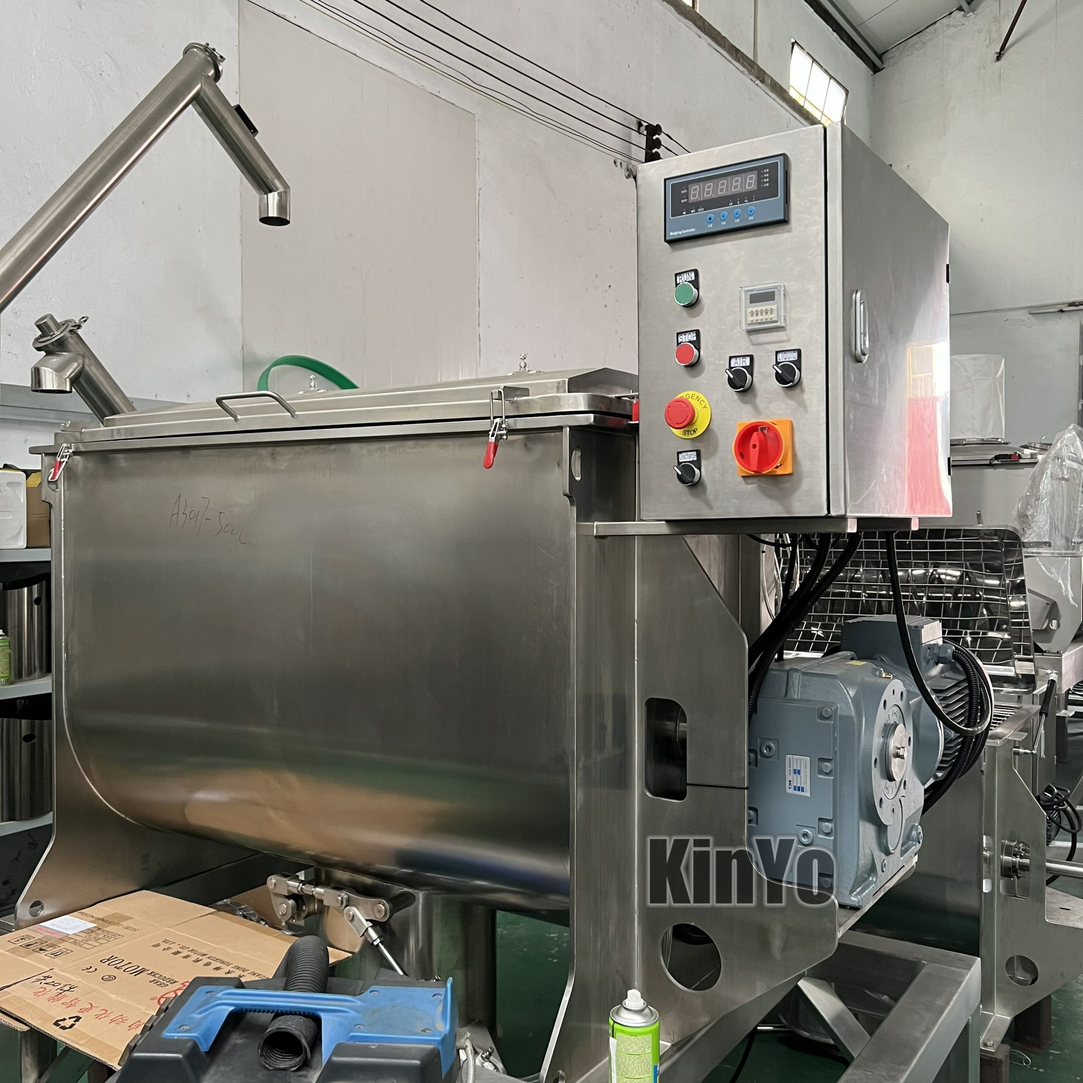 KinYo SS Horizontal double Ribbons paddle blender  Mixer