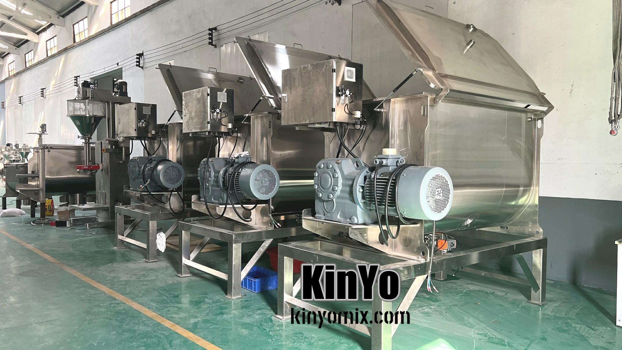 KinYo  Horizontal Ribbon blender horizontal paddle mixer