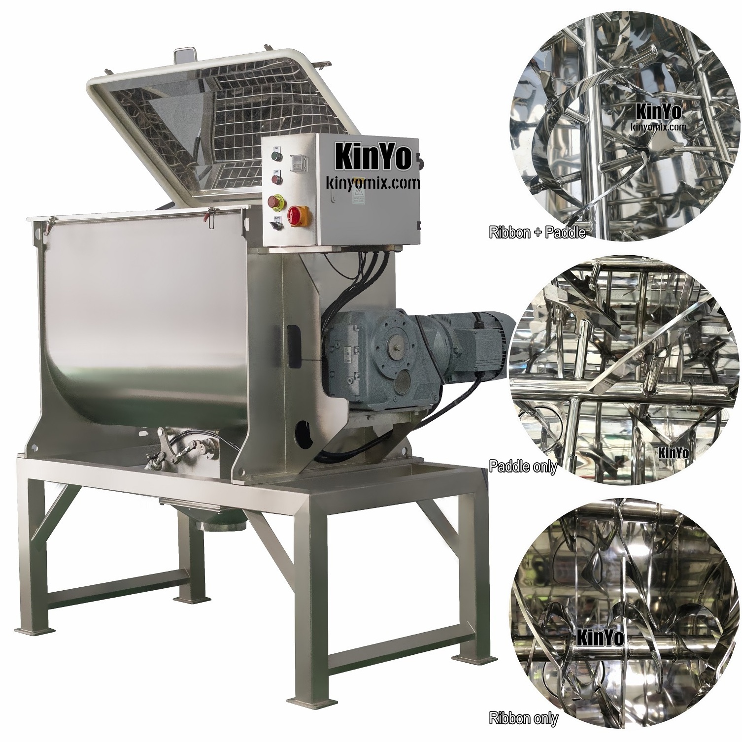 KinYo  Horizontal Ribbon blender horizontal paddle mixer