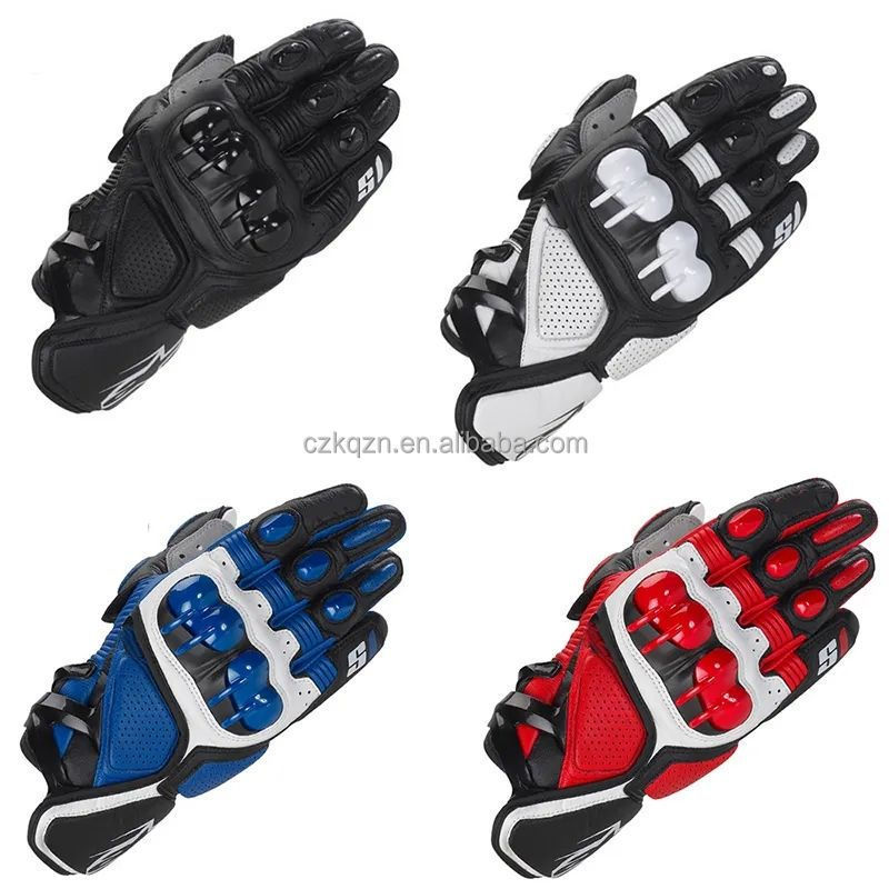 Waterproof Leather Winter Moto S1 Racing Gloves Motocross Motorcycle Short Gloves Leather Motorbike Gloves