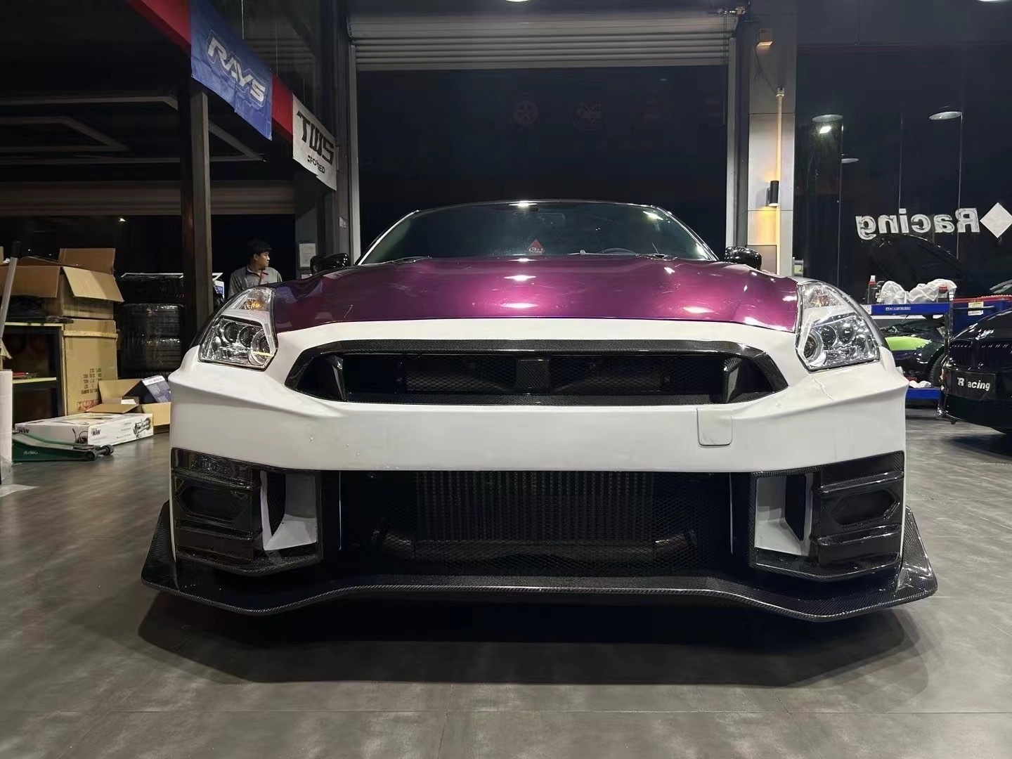 High Quality Carbon Fiber PP Material Bodykit For 2008-2020 Gt-r R35 Change to Latest 2024 Nismo Style R Gtr bumper hood fender