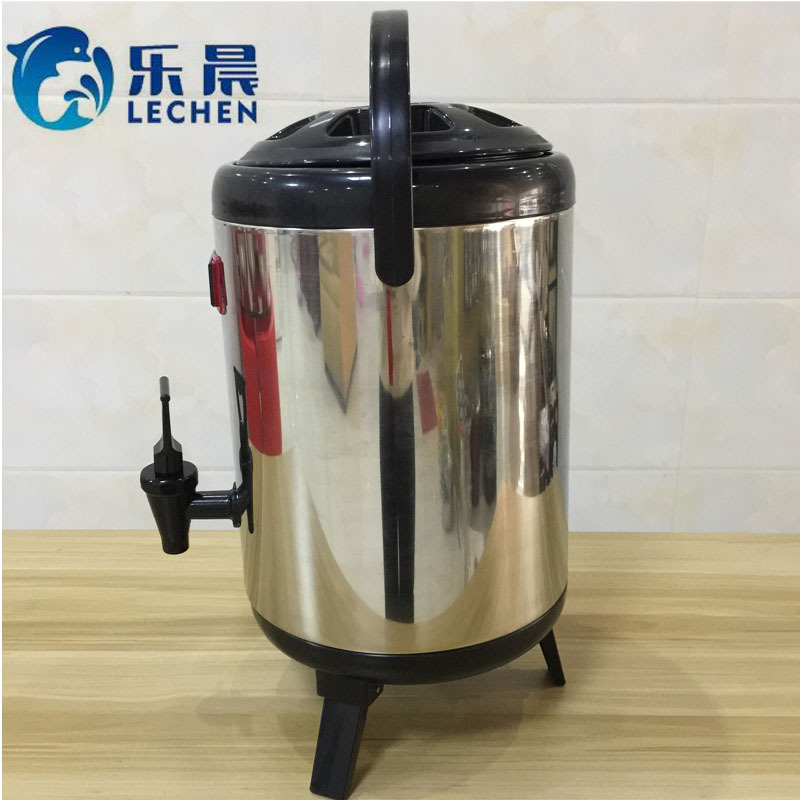 Stainless Steel Milk Tea Bucket  Therml Bucket Tea Heat Preservation Barrel  Tea Bucket