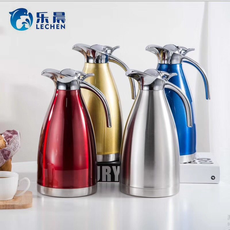 2 litre vacuum flask Thermos Tea Pot Vacuum Coffee Pot Stainless Steel Flasks Thermos  Bottle Water Jugs Kettle