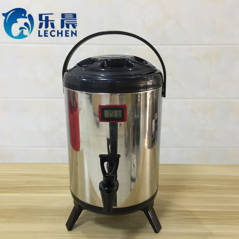 Stainless Steel Milk Tea Bucket  Therml Bucket Tea Heat Preservation Barrel  Tea Bucket