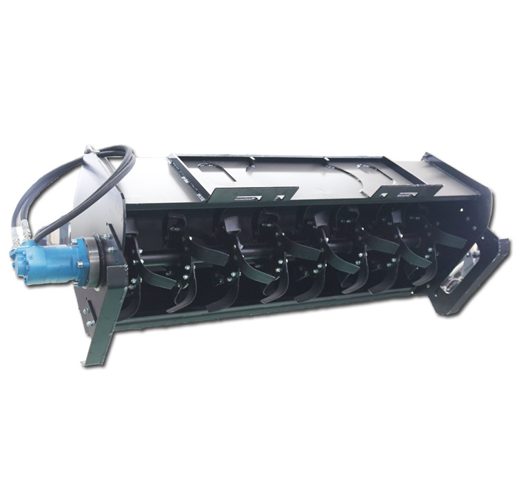 Best Seller Mini Skid Steer Attachment Graden Grass Rotary Tiller Cultivator for Sale