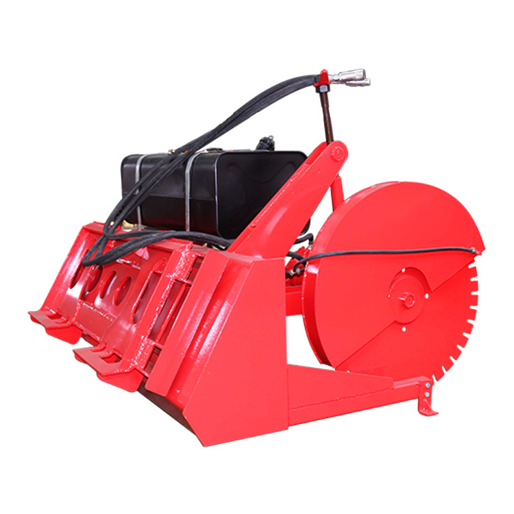 Skid Steer Loader Attachments Disc Cutting Saws Hydraulic Road Cutter Machine Rock Saw Trencher To Cut The Road